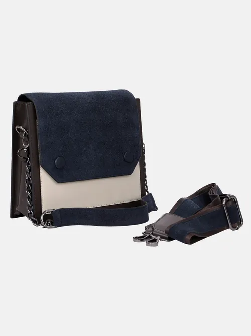 Deep Brown Leather Cross Body Bag